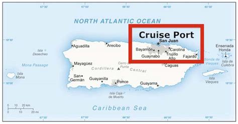 San juan puerto rico cruise ship port map - plzmorning