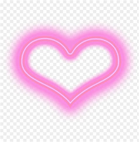 Eon Heart Pink Aesthetic Kawaii Hearts - Neon Hearts Transparent PNG Transparent With Clear ...