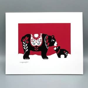 Bear and Cub, Art Prints - Etsy