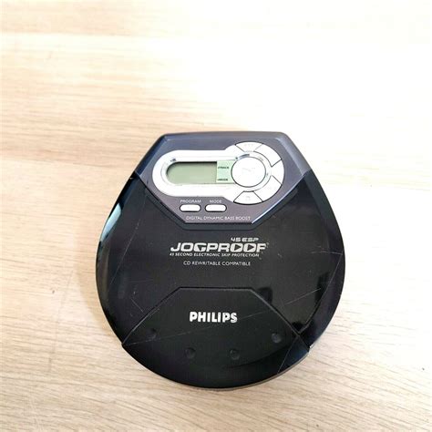 Philips Jogproof Portable Cd Player 45 Second Esp Black Rewritableのebay公認海外通販｜セカイモン