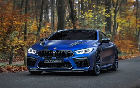 Bmw M8 Competition By Manhart Has 823 Horsepower Matte Blue Paint