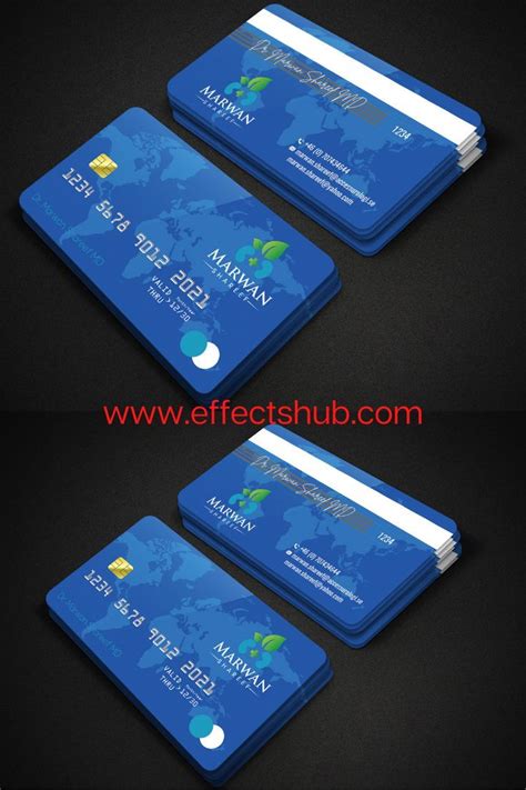 Credit Card style business card design in 2022 | Luxury business cards ...