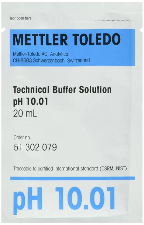 Mettler Toledo 51302079 PH 10 01 Buffer Sachets Pack Of 30 Amazon