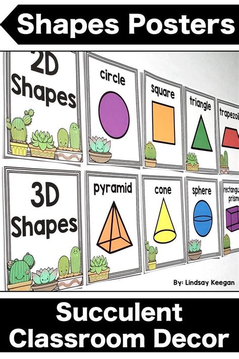 Several Posters With Different Shapes And Sizes For The Classroom To