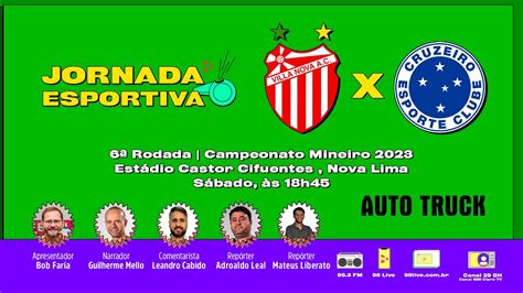 Villa Nova X Cruzeiro Campeonato Mineiro 2023 Ao Vivo Rede 98 18