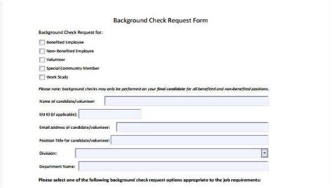 Request Form Template