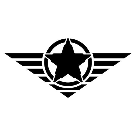 Militärische rang icon logo vektordesign vorlage Premium Vektor