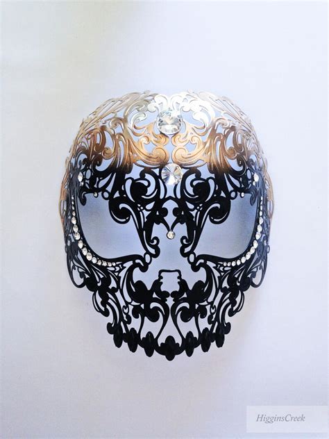 Masquerade Mask Men Steampunk Skull Mask Black Skull Masks - Etsy