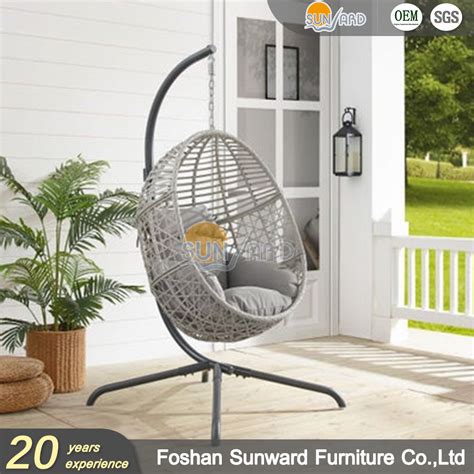 Customized Patio Swings Chair Modern Rattan Wicker Chair Outdoor Indoor Hanging Swing Chair With