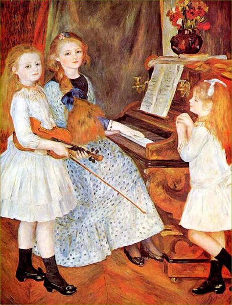 La Musique En Peinture Auguste Renoir 1841 1919 Jeunes Filles Au