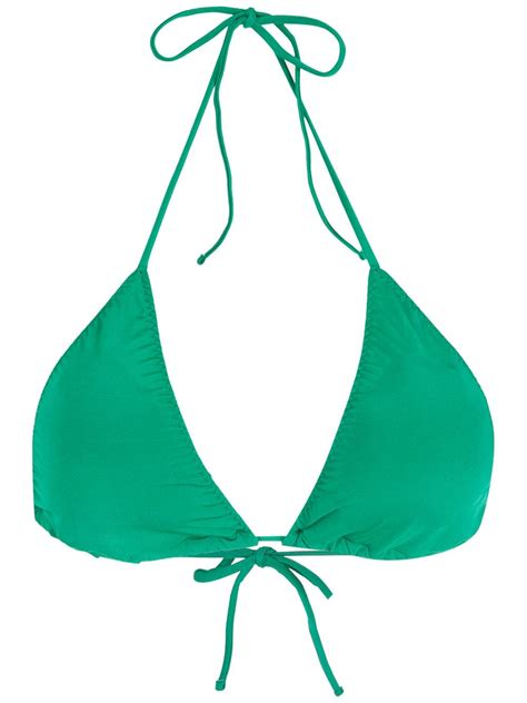 Clube Bossa Aava Triangle Bikini Top Green FARFETCH