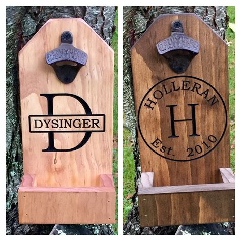 Personalized Beer Bottle Opener Groomsmen Gift Rustic Etsy