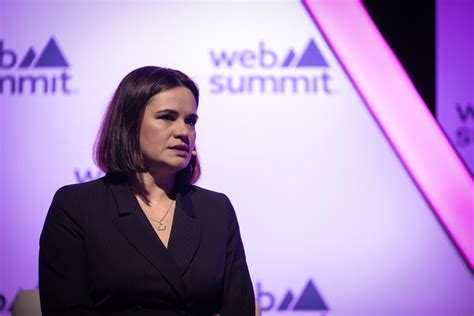 Sviatlana Tsikhanouskaya Spoke At Web Summit Sviatlana Tsikhanouskaya