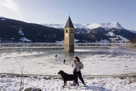 Reschensee (Lago Di Resia): A Submerged Bell Tower in Italy