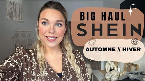 BIG HAUL SHEIN AUTOMNE HIVER des pépites incroyables YouTube