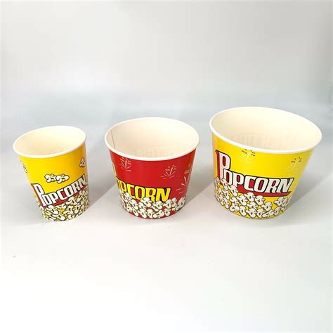 Josun Supply Extra Size 50oz Printed Snack Paper Cup Paper Popcorn