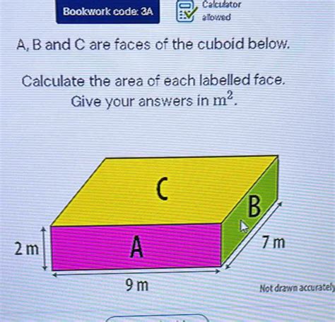 Solved Calculator Bookwork Code 3A Allowed A B And C Are Faces Of