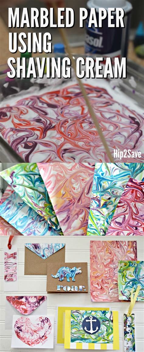 Try Marbling Paper Using Shaving Cream And Food Coloring Its A Really