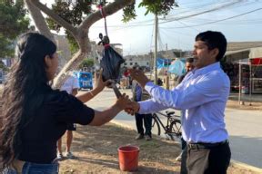 Ceremonia colocación primera piedra de la obra Renovación sardinel en