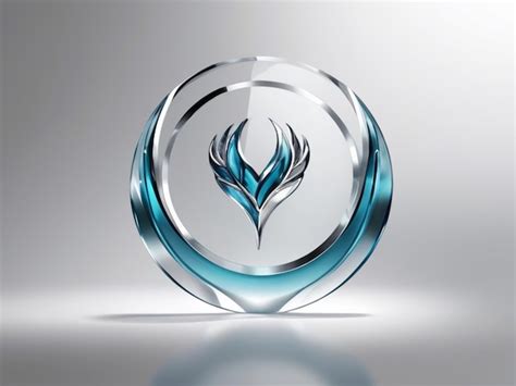 Premium Photo A Visually Striking Glass Logo