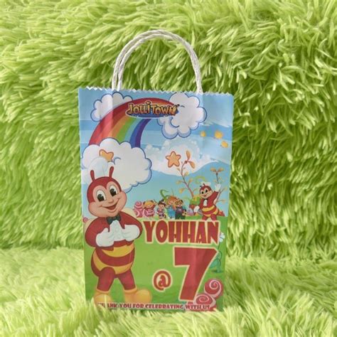 Jollibee Jollitown Theme Park Customize Lootbag Sold Per 10pcs Shopee