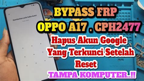 Bypass Frp Oppo A Cph Unlock Google Account New Android