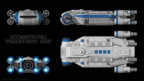 Intersystem Transport Ship Schematics By Ravendeviant On Deviantart