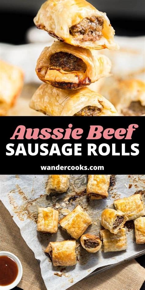 Aussie Homemade Beef Sausage Rolls Wandercooks