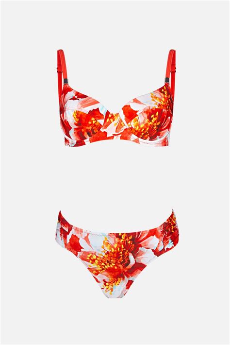 Ayyıldız Koral Desenli Bikini Takımı Hızlı Kargo