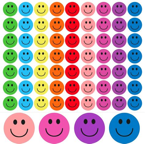 Amazon Pieces Happy Smile Face Stickers Inch Happy Face