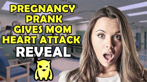 Pregnancy Prank Gives Mom Heart Attack Reveal Youtube