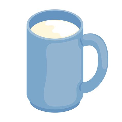 Milk Mug Isometric 11252238 Vector Art At Vecteezy