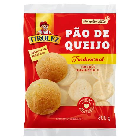 Pão de Queijo Congelado Queijo Parmesão Tradicional Tirolez Pacote