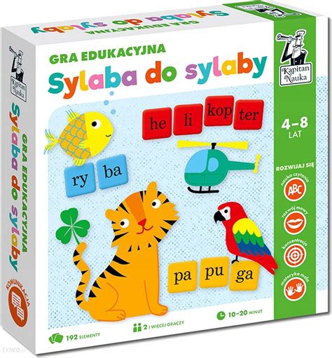 Kapitan Nauka Sylaba Do Sylaby Gra Edukacyjna Gra Dla Dziecka