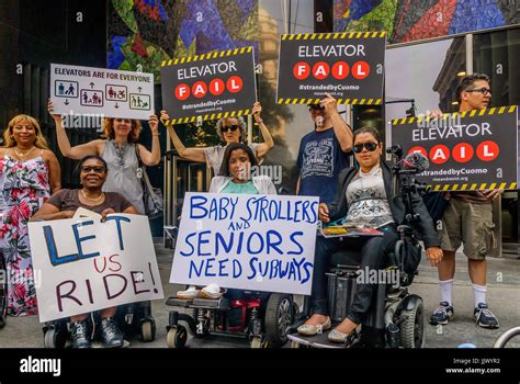 New York Usa 20th July 2017 Disability Rights Groups New York