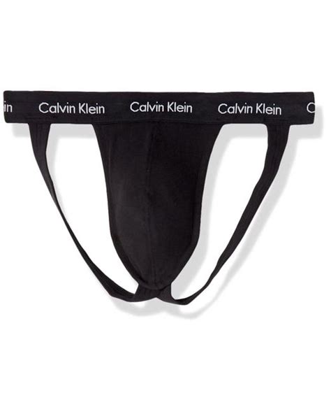 Calvin Klein Underwear Cotton Stretch 5 Pack Jock Strap In 5 Black Black For Men Lyst