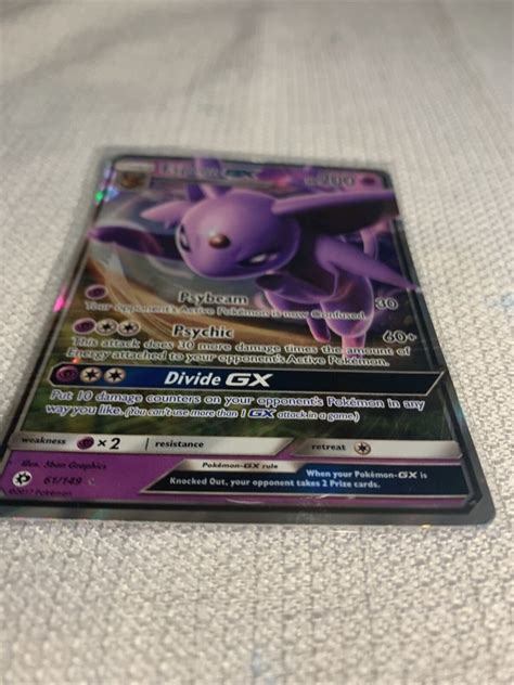 Pokemon Tcg Espeon Gx Sun And Moon Base Nm M Values Mavin