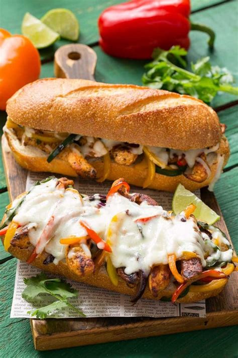 S Ndwiches De Fajita De Pollo Y Cheesesteak Cazuelas Online