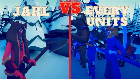 🏹jarl Vs Every Units🗡😀 Totally Accurate Battle Simulator Tabs Youtube