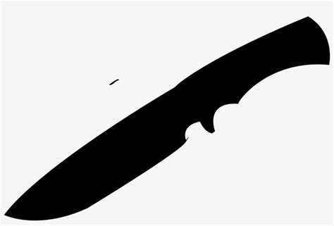 Combat Knife Silhouette Clipart