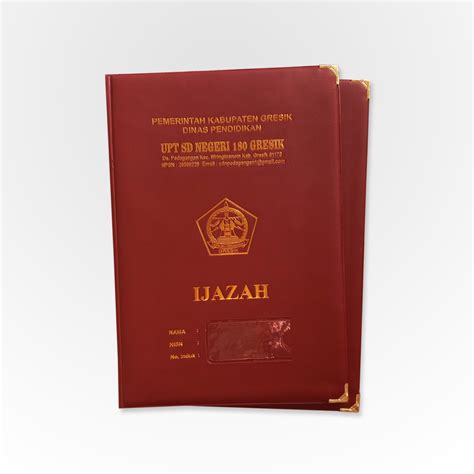 Jual Map Ijazah Hotprint Map Ijazah Custom Merah Maroon Shopee