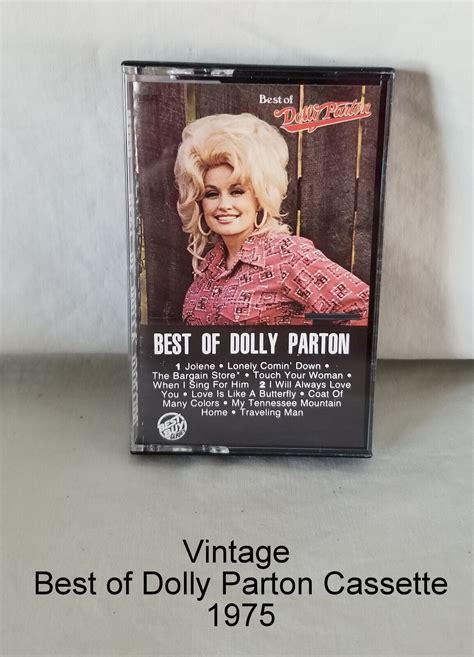 Vintage Best Of Dolly Parton Cassette Tape Rca 1975 In Case Vguc Ebay