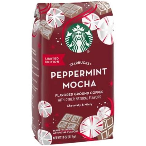 Starbucks Peppermint Mocha Flavored Ground Coffee (11 oz) - Instacart