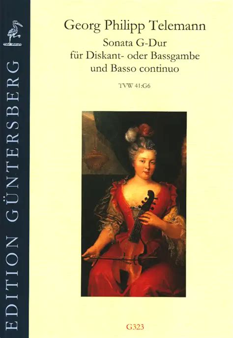 Sonata G Dur TWV 41 G6 Von Georg Philipp Telemann Im Stretta Noten