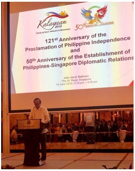 Philippine Embassy Singapore Hosts Reception To Celebrate Independence Day And Golden