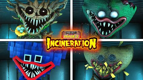 All New HUGGY WUGGY Skins In Project Playtime Phase 2 Incineration