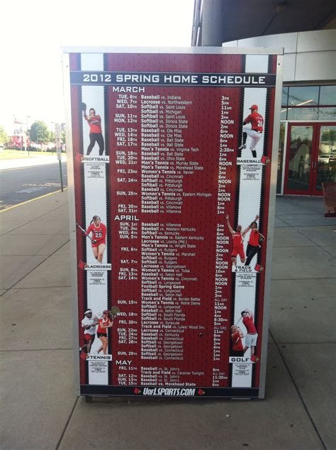 Cards Spring Home Schedule Cardinal Sports Zone