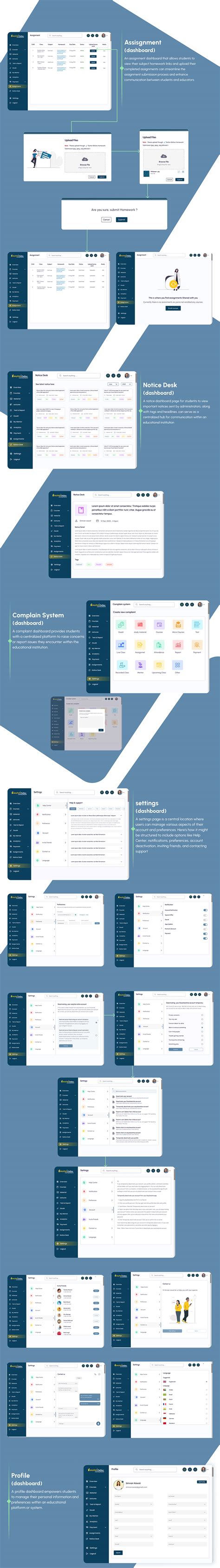 Student Dashboard Design For Edtech Platform Behance