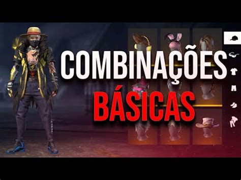 MELHORES COMBINAÇÕES DE ROUPAS BÁSICAS NO FREE FIRE SÓ COMBINAÇÃO TOP