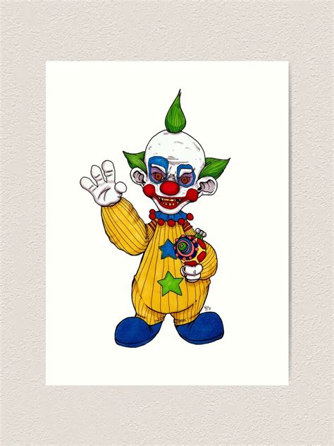 "Shorty the Killer Klown" Art Print for Sale by watsonlmp90 | Redbubble